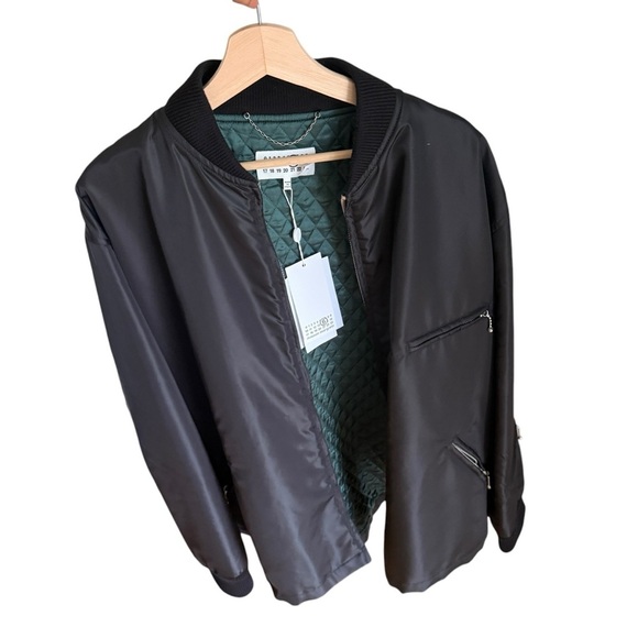 MAISON MARGIELA Reversible Padded Tech Zip Jacke Black size Men 50 W 46 - Picture 8 of 13